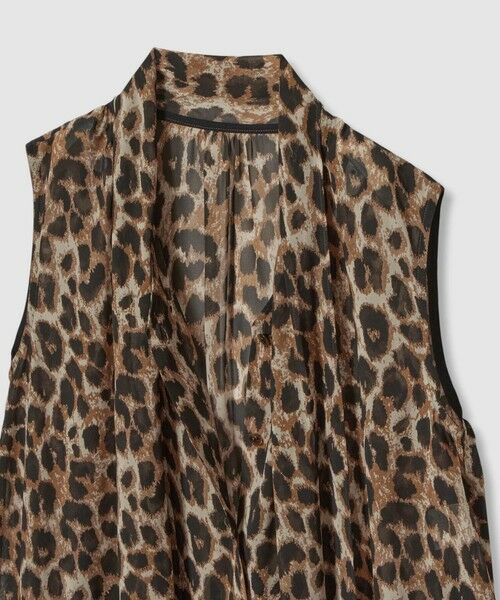 allureville / アルアバイル シャツ・ブラウス | レオパードプリントボウブラウス | 詳細7