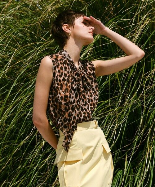 レオパードプリントボウブラウス （シャツ・ブラウス