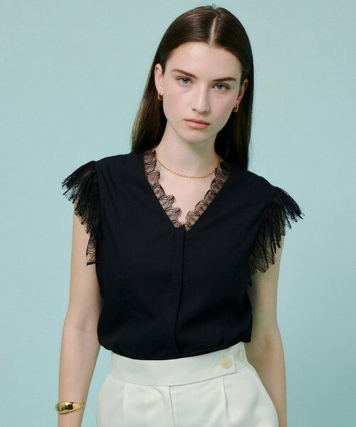 allureville / アルアバイル シャツ・ブラウス | レースカラーブラウス | 詳細3