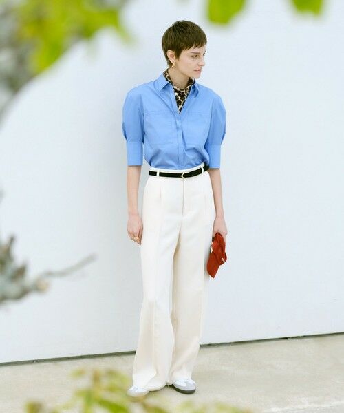 allureville / アルアバイル シャツ・ブラウス | コットン混ストレッチブロードシャツ | 詳細4