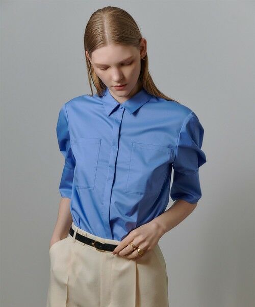 allureville / アルアバイル シャツ・ブラウス | コットン混ストレッチブロードシャツ | 詳細6