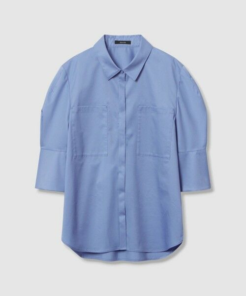 allureville / アルアバイル シャツ・ブラウス | コットン混ストレッチブロードシャツ | 詳細9