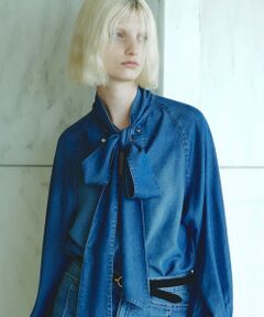 allureville / アルアバイル シャツ・ブラウス | デニムボウブラウス