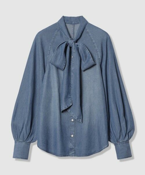 allureville / アルアバイル シャツ・ブラウス | デニムボウブラウス | 詳細10