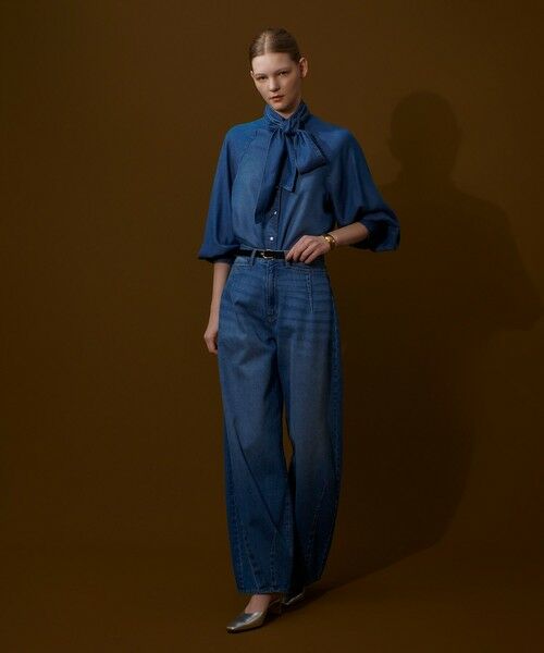 allureville / アルアバイル シャツ・ブラウス | デニムボウブラウス | 詳細15