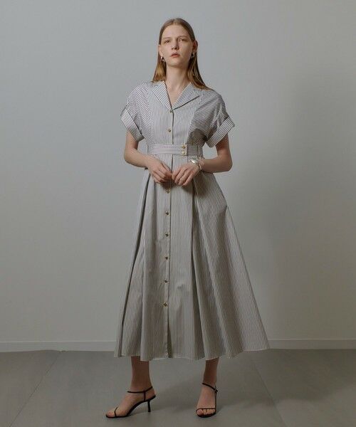 allureville / アルアバイル ミニ丈・ひざ丈ワンピース | ストライプドレス | 詳細1