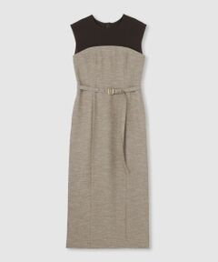 allureville / アルアバイル ミニ丈・ひざ丈ワンピース | コンパクトツイルカットコンビワンピース