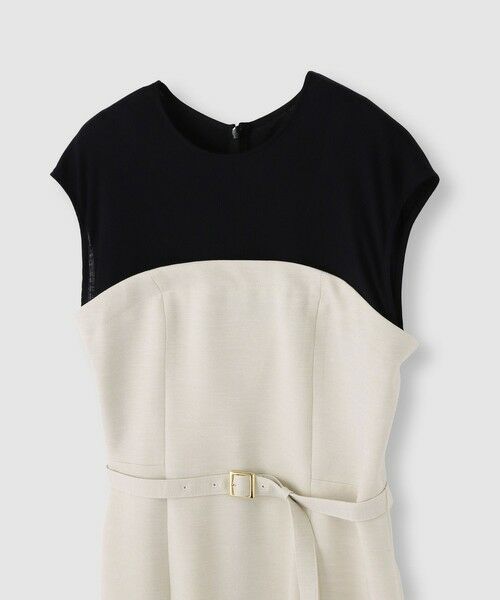 allureville / アルアバイル ミニ丈・ひざ丈ワンピース | コンパクトツイルカットコンビワンピース | 詳細9