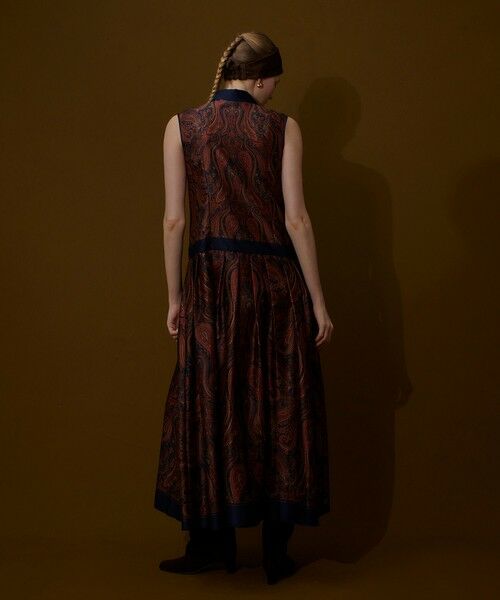 allureville / アルアバイル ロング・マキシ丈ワンピース | OFFICINAペイズリープリントワンピース | 詳細4