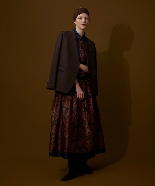 allureville / アルアバイル ロング・マキシ丈ワンピース | OFFICINAペイズリープリントワンピース | 詳細5