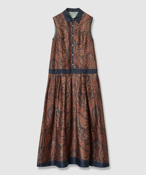 allureville / アルアバイル ロング・マキシ丈ワンピース | OFFICINAペイズリープリントワンピース | 詳細6