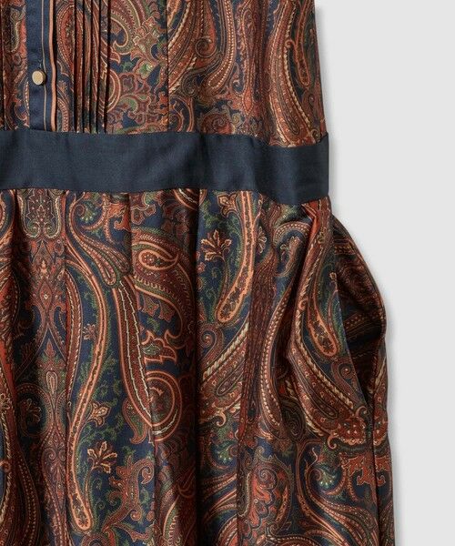 allureville / アルアバイル ロング・マキシ丈ワンピース | OFFICINAペイズリープリントワンピース | 詳細9