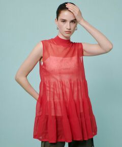 allureville / アルアバイル ニット・セーター | シアーティアードチュニック