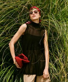 allureville / アルアバイル ニット・セーター | シアーティアードチュニック