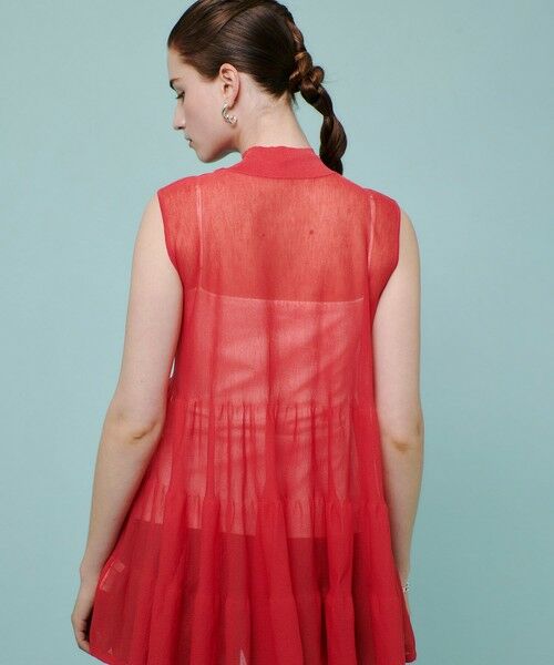 allureville / アルアバイル ニット・セーター | シアーティアードチュニック | 詳細5