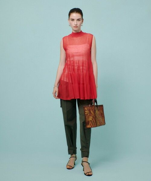 allureville / アルアバイル ニット・セーター | シアーティアードチュニック | 詳細6