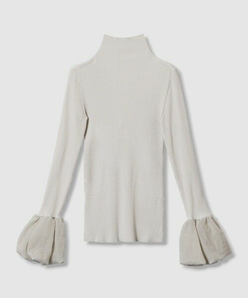 allureville / アルアバイル ニット・セーター | タフタバルーンスリーブコンビプルオーバー | 詳細10