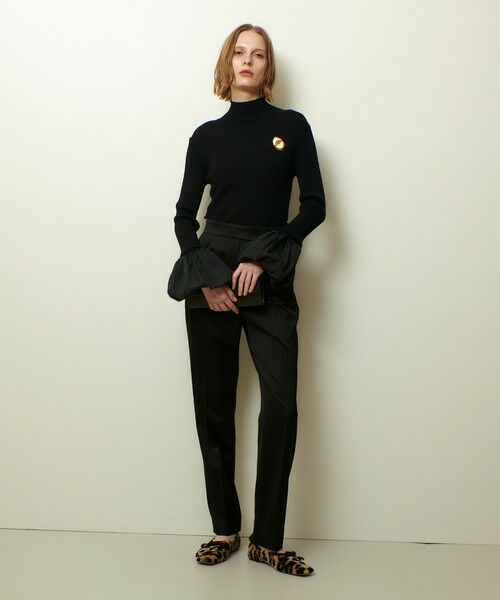 allureville / アルアバイル ニット・セーター | タフタバルーンスリーブコンビプルオーバー | 詳細14