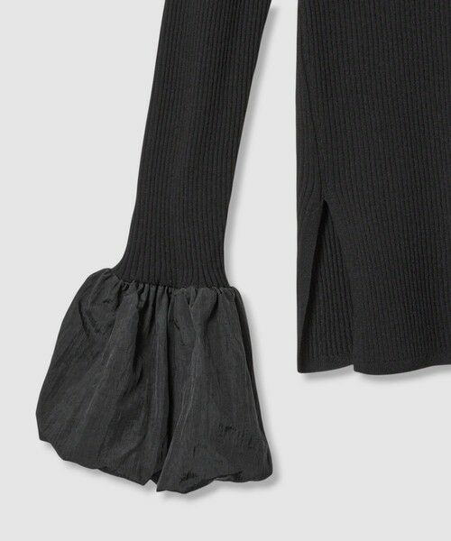 allureville / アルアバイル ニット・セーター | タフタバルーンスリーブコンビプルオーバー | 詳細18