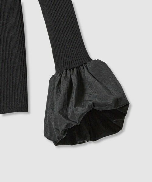 allureville / アルアバイル ニット・セーター | タフタバルーンスリーブコンビプルオーバー | 詳細19