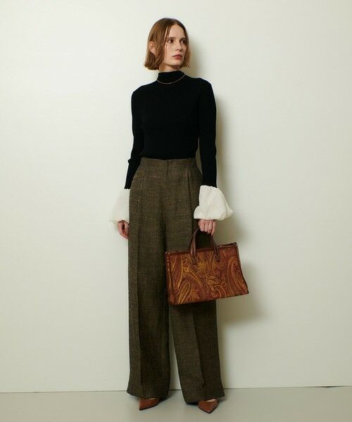 allureville / アルアバイル ニット・セーター | タフタバルーンスリーブコンビプルオーバー | 詳細23