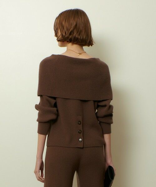 allureville / アルアバイル ニット・セーター | ビッグカラー2WAYネックプルオーバー | 詳細13