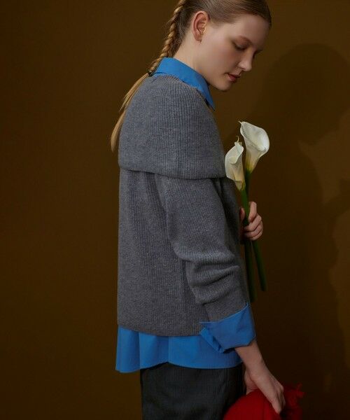 allureville / アルアバイル ニット・セーター | ビッグカラー2WAYネックプルオーバー | 詳細20