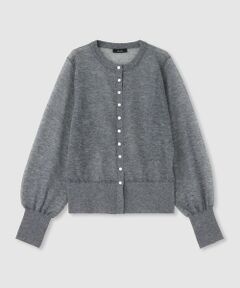 allureville / アルアバイル カーディガン・ボレロ | ◇ シアーラミー混カーディガン