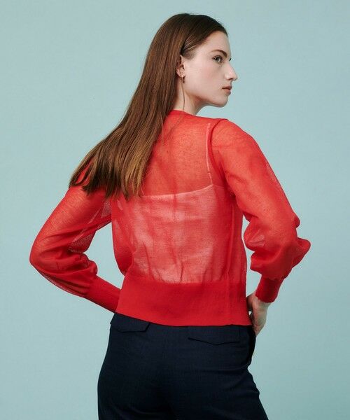 allureville / アルアバイル カーディガン・ボレロ | ◇ シアーラミー混カーディガン | 詳細5