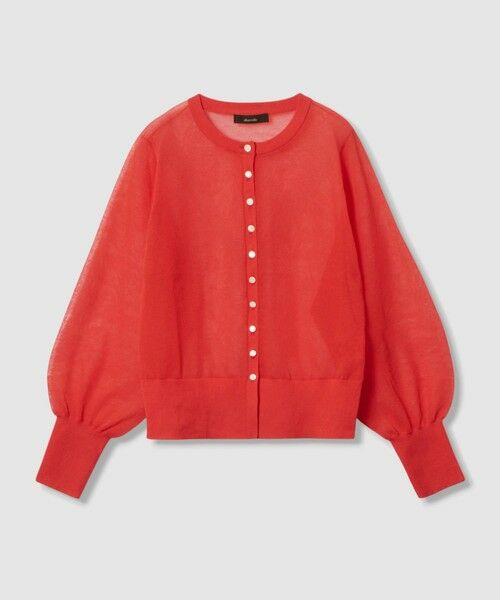 allureville / アルアバイル カーディガン・ボレロ | ◇ シアーラミー混カーディガン | 詳細7