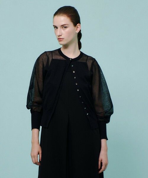 allureville / アルアバイル カーディガン・ボレロ | ◇ シアーラミー混カーディガン | 詳細14