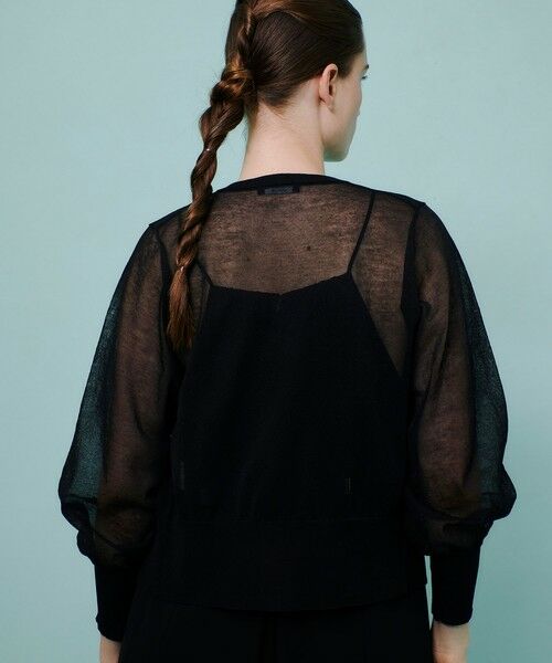 allureville / アルアバイル カーディガン・ボレロ | ◇ シアーラミー混カーディガン | 詳細15