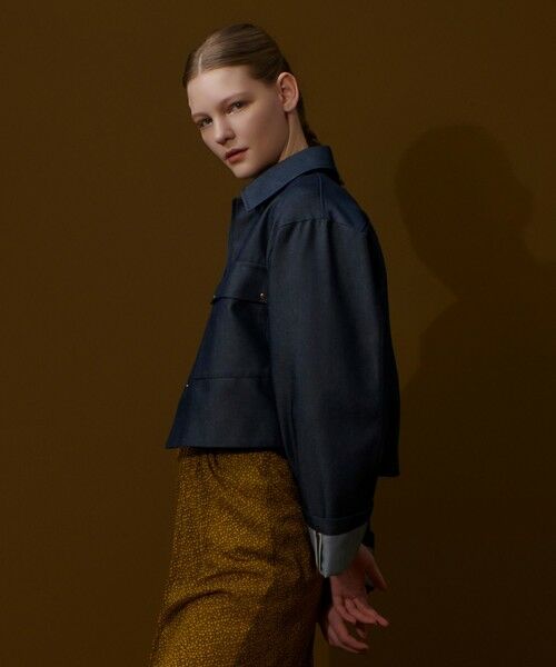 allureville / アルアバイル ブルゾン | リジッドデニムライクブルゾン | 詳細3