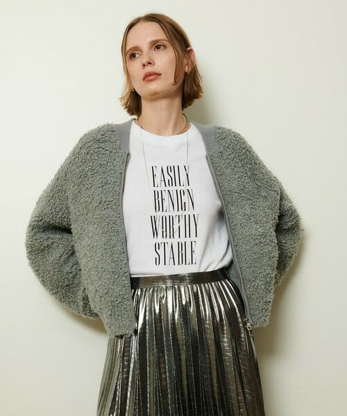 allureville / アルアバイル ブルゾン | ニットボアブルゾン | 詳細12