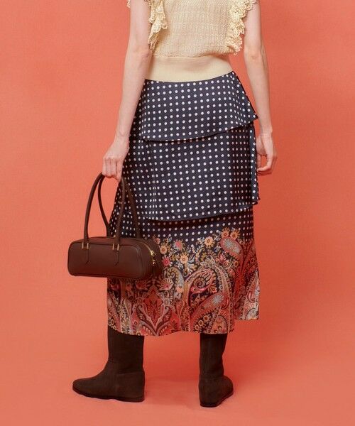 allureville / アルアバイル ミニ・ひざ丈スカート | 【LOULOU WILLOUGHBY】ペイズリードットスカート | 詳細3