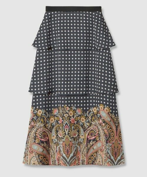 allureville / アルアバイル ミニ・ひざ丈スカート | 【LOULOU WILLOUGHBY】ペイズリードットスカート | 詳細6