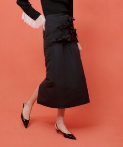 allureville / アルアバイル ミニ・ひざ丈スカート | 【LOULOU WILLOUGHBY】ランダムリボンタフタスカート