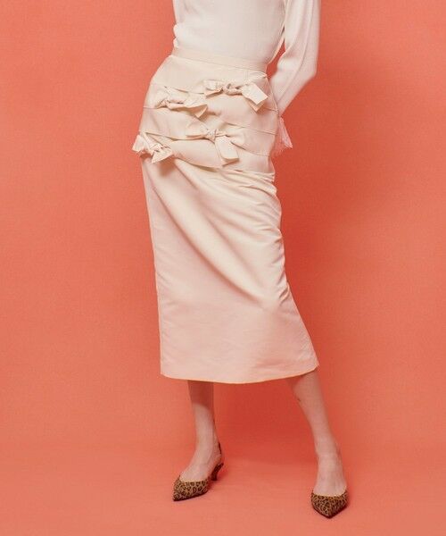 allureville / アルアバイル ミニ・ひざ丈スカート | 【LOULOU WILLOUGHBY】ランダムリボンタフタスカート | 詳細1