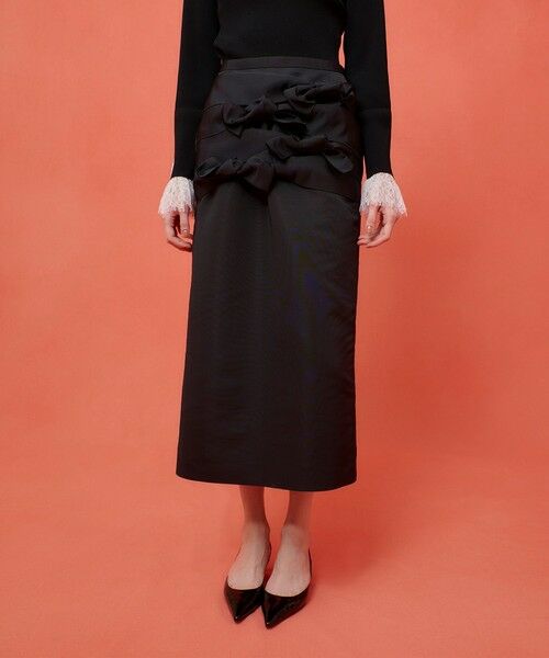 allureville / アルアバイル ミニ・ひざ丈スカート | 【LOULOU WILLOUGHBY】ランダムリボンタフタスカート | 詳細6