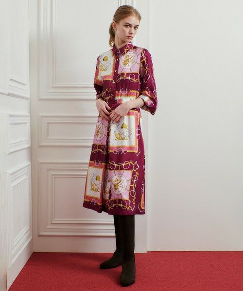 allureville / アルアバイル ミニ・ひざ丈スカート | 【LOULOU WILLOUGHBY】RATTIジョッキープリントスカート | 詳細4