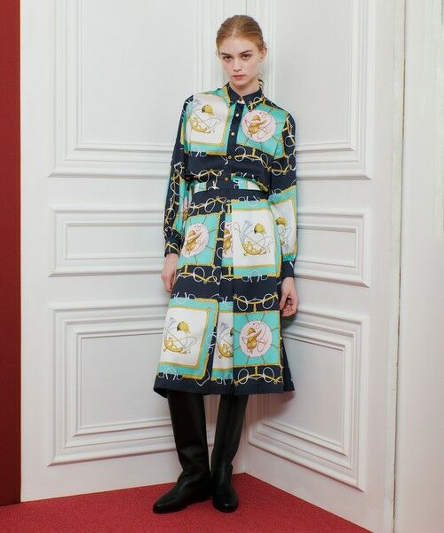 allureville / アルアバイル ミニ・ひざ丈スカート | 【LOULOU WILLOUGHBY】RATTIジョッキープリントスカート | 詳細15