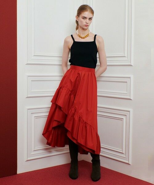 allureville / アルアバイル ロング・マキシ丈スカート | 【LOULOU WILLOUGHBY】レイヤーアシンメトリースカート | 詳細4