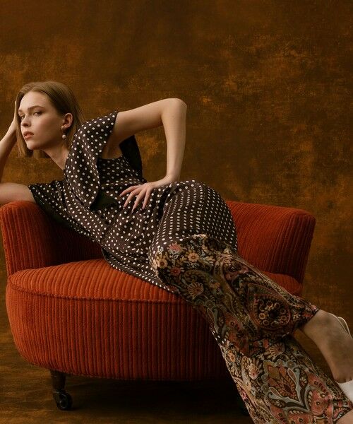 allureville / アルアバイル サロペット・オールインワン | 【LOULOU WILLOUGHBY】ペイズリードットオールインワン | 詳細1