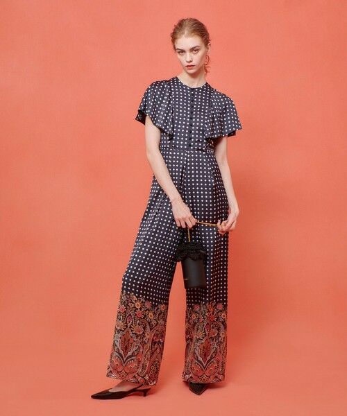 allureville / アルアバイル サロペット・オールインワン | 【LOULOU WILLOUGHBY】ペイズリードットオールインワン | 詳細3