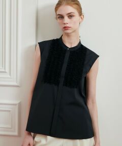 allureville / アルアバイル シャツ・ブラウス | 【LOULOU WILLOUGHBY】フロントシアーフリルブラウス