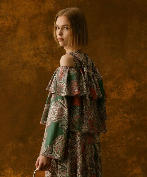 allureville / アルアバイル シャツ・ブラウス | 【LOULOU WILLOUGHBY】RATTIペイズリーオフショルブラウス | 詳細1