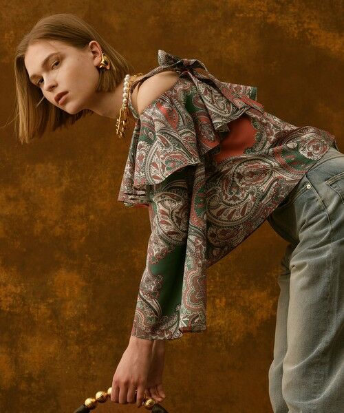 allureville / アルアバイル シャツ・ブラウス | 【LOULOU WILLOUGHBY】RATTIペイズリーオフショルブラウス | 詳細3