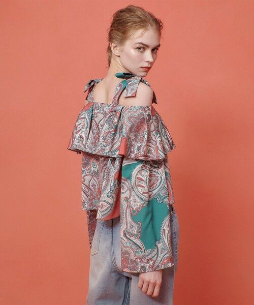 allureville / アルアバイル シャツ・ブラウス | 【LOULOU WILLOUGHBY】RATTIペイズリーオフショルブラウス | 詳細5