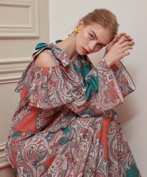 allureville / アルアバイル シャツ・ブラウス | 【LOULOU WILLOUGHBY】RATTIペイズリーオフショルブラウス | 詳細9