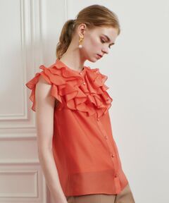 allureville / アルアバイル シャツ・ブラウス | 【LOULOU WILLOUGHBY】ラッフルボリュームブラウス